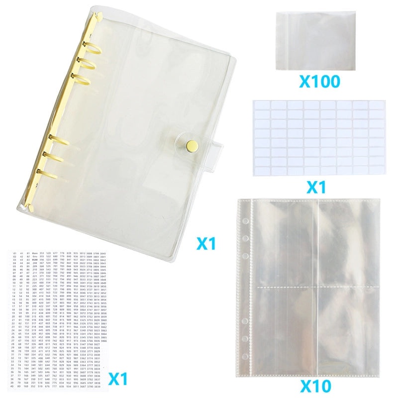 Diamond Painting Storage Book with Ziplock Bags for DMC447 Color Digital Stickers|Diamond Painting Accessories