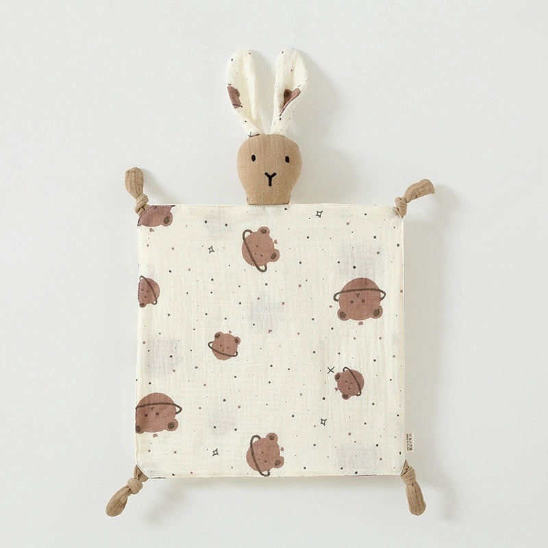 Soft Cotton Baby Rabbit Soothing Doll Blanket with Antennae | Baby Comfort Toys
