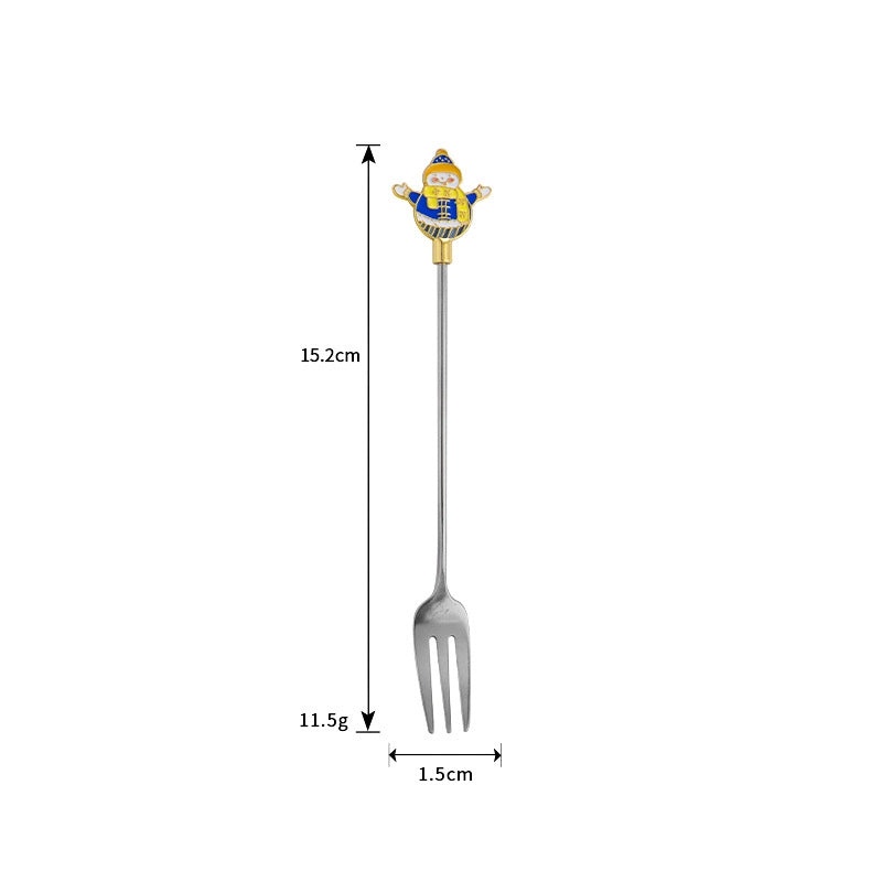 Festive Cartoon Stainless Steel Cutlery Set|Kitchen & Dining