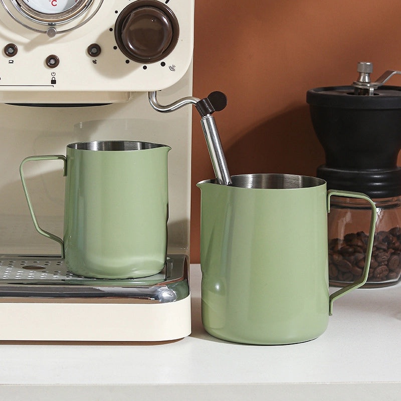 304 Stainless Steel Flower Shaped Coffee Cup with Pointed Spout Gradient Color Creative Milk Pot|Kitchen & Dining