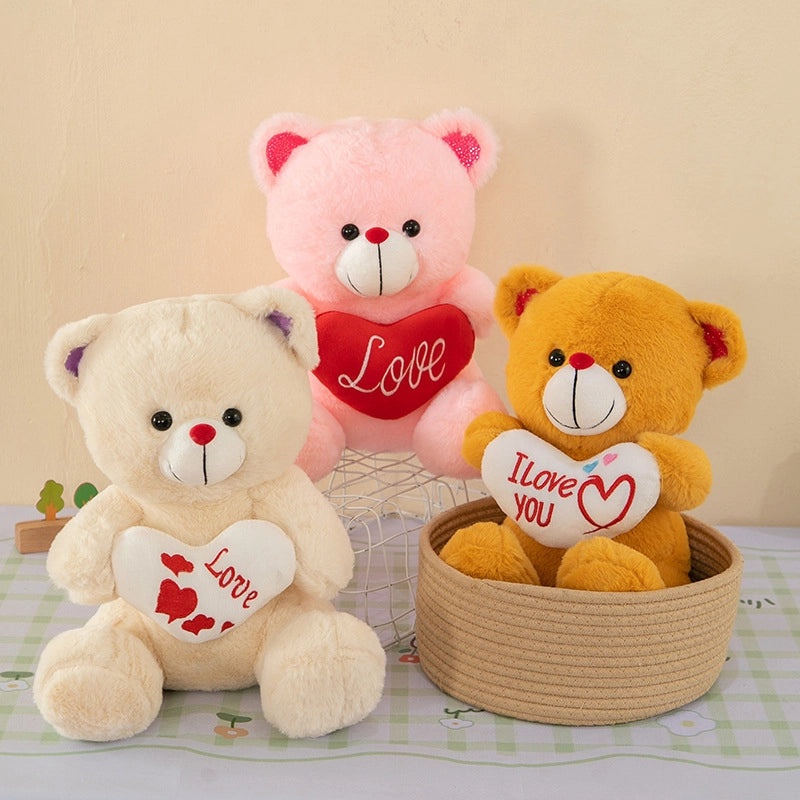 Cute Cartoon Love Bear Plush Doll Soft Rag Toy for Kids Gift|Toys & Games