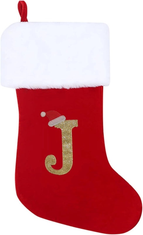 2023 Holiday Red Flannel Embroidered Large Christmas Stockings Gift Bags Available Now|Christmas Decorations
