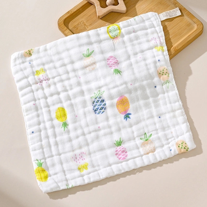 Adorable Cartoon Fruit and Fish Baby Burp Cloths Soft Infant Accessories|Baby Essentials