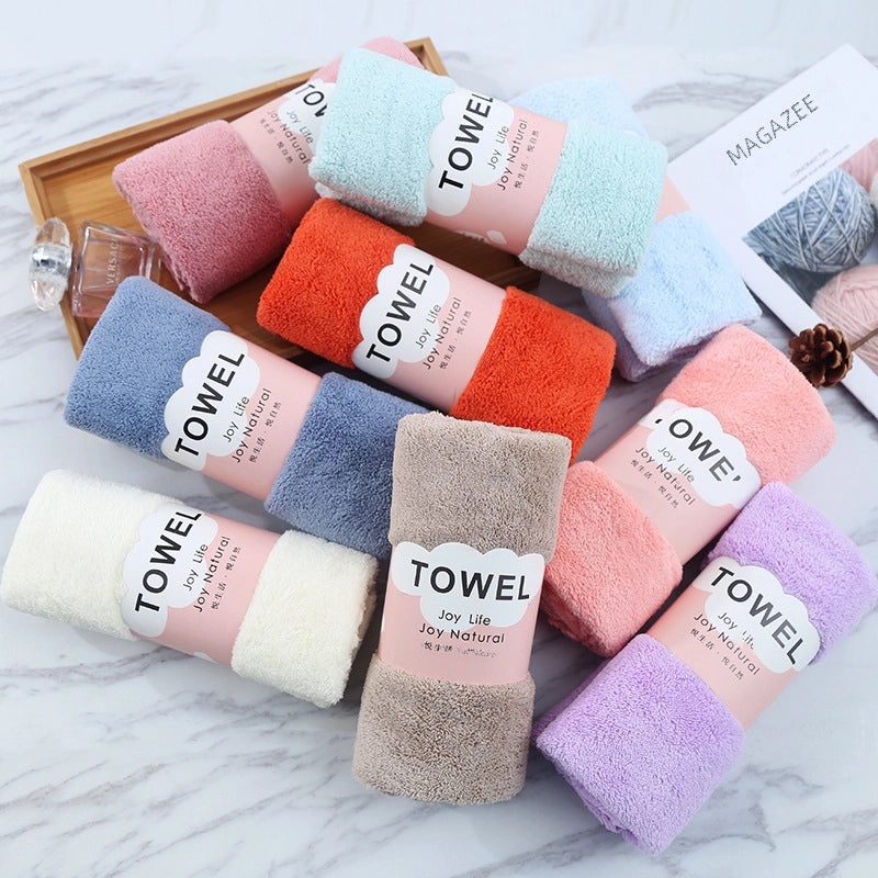 Coral Fleece Wash Towel 35x75cm Soft Thick Absorbent Household Essential|Home & Kitchen Bathroom Accessories