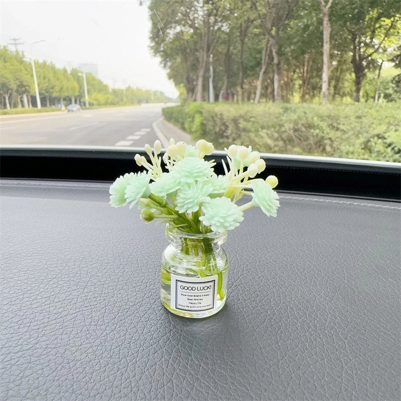 Elegant Minimalist Flower Glass Ornaments for Women|Home Decor Accessories