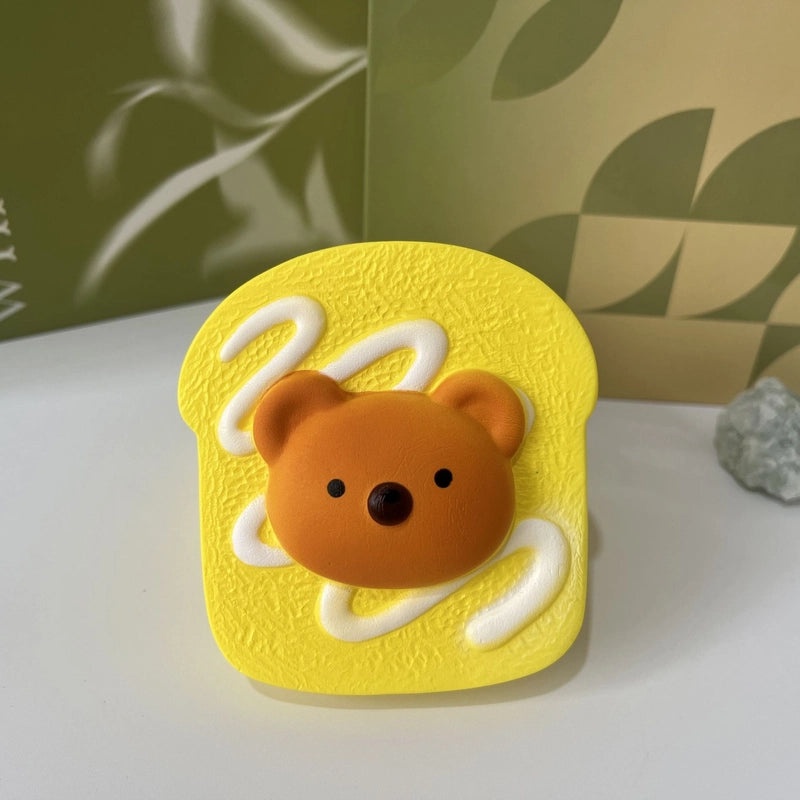 Slow Rebound Pinch Toy Soft Cake Sticky Hand Red Riding Book Food Simulation Bread Decompression Vent Toy|Stress Relief Toys