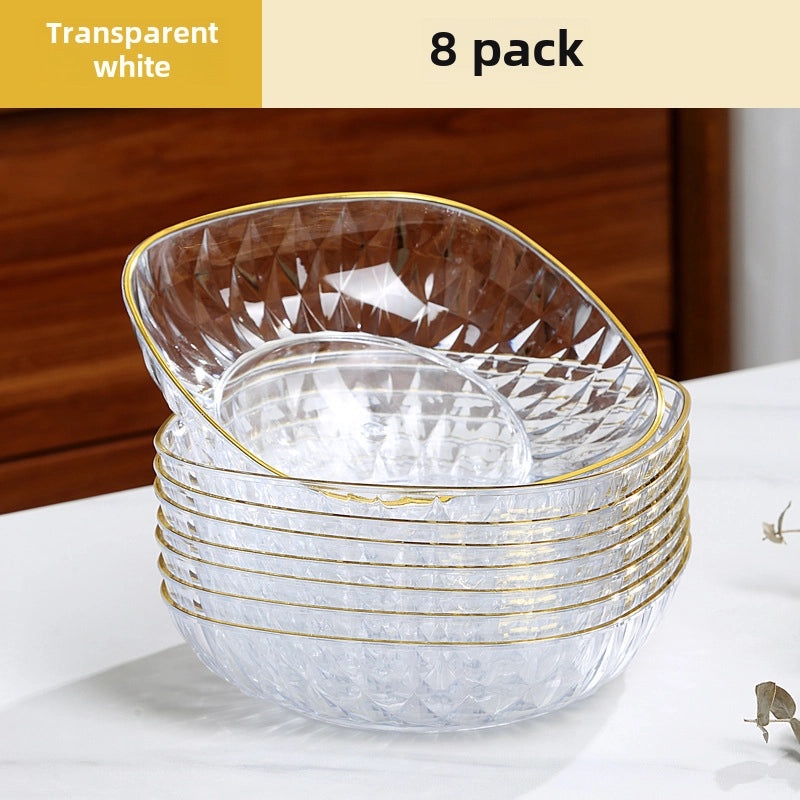 Light Luxury Transparent Premium Bone Dish for Dining Table | Tableware & Dining Accessories