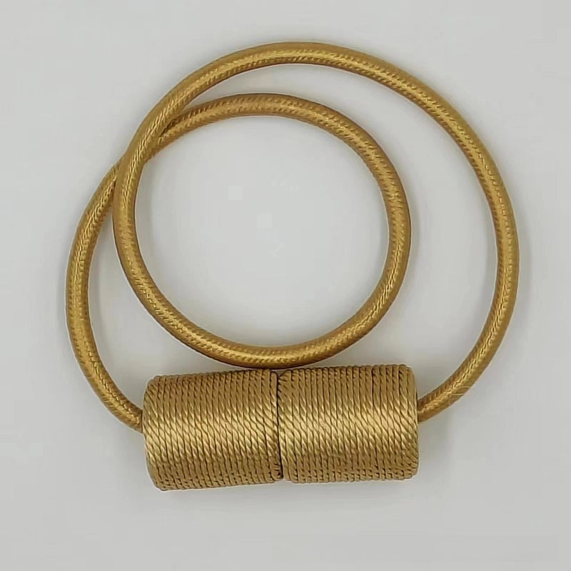 Punch-Free Magnetic Curtain Buckle Tie Rope Accessory for Headphones with Cylindrical Design | Home Decor Accessories