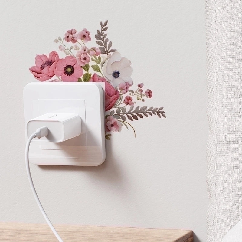 Floral PVC Wallpaper for Casual Vacation Vibes | Home Decor Wall Art