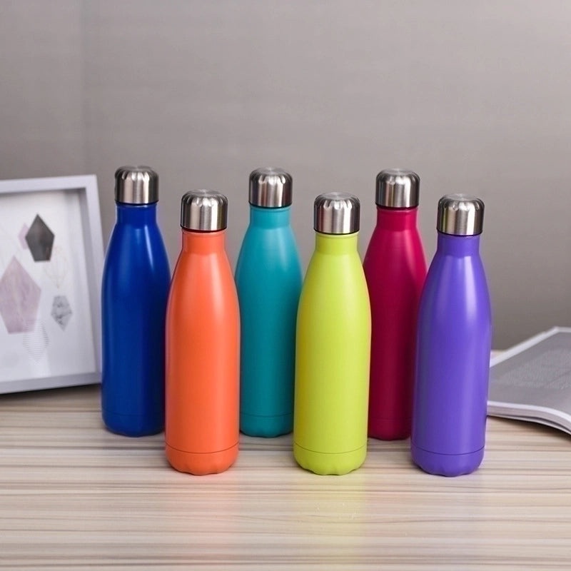 Stainless Steel Water Bottle Single Piece Casual Solid Color | Drinkware & Hydration