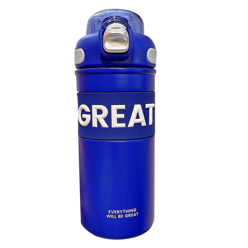 Stylish Letter Engraved Stainless Steel Water Bottles|Drinkware & Water Bottles