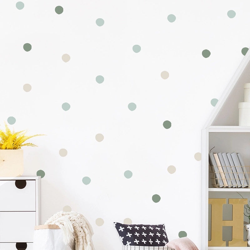 Morandi Color Dot Wall Decal for Entryway | Home Decor Wall Stickers