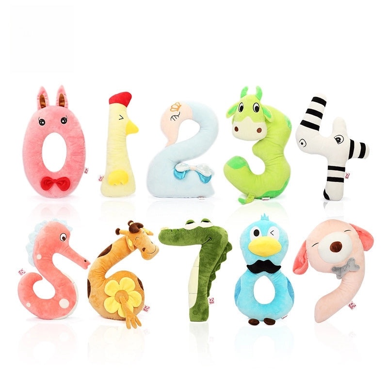 Cute Digital Cartoon Plush Toy for Kids 0-9 New Year Gift|Children's Toys & Games