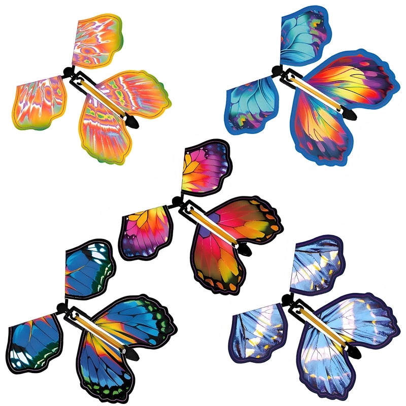 Five Sets of Creative Flying Butterfly Bookmarks Unique Exotic Gifts for Birthday and Reading | Book Accessories