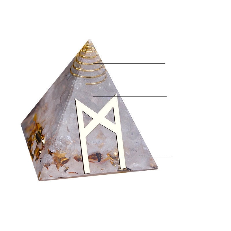 Minimalist Crystal Pyramid Ornament | Daily Indoor Home Decor