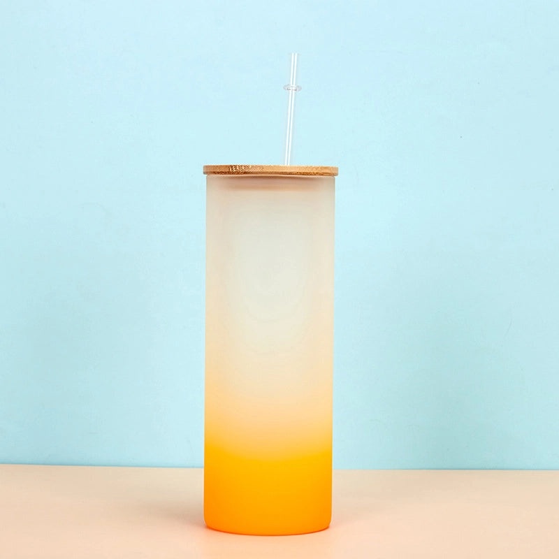 Mason Cup with Bamboo Lid and Straw|Outdoor Drinkware