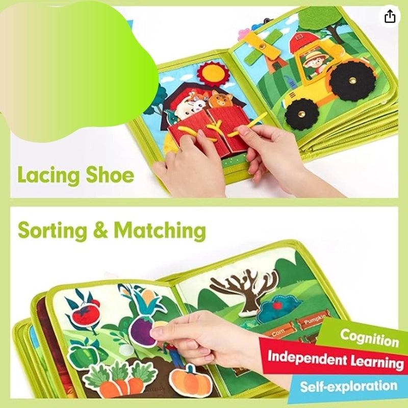 Early Learning Felt Busy Book for Kids|Educational Toys and Busy Boards
