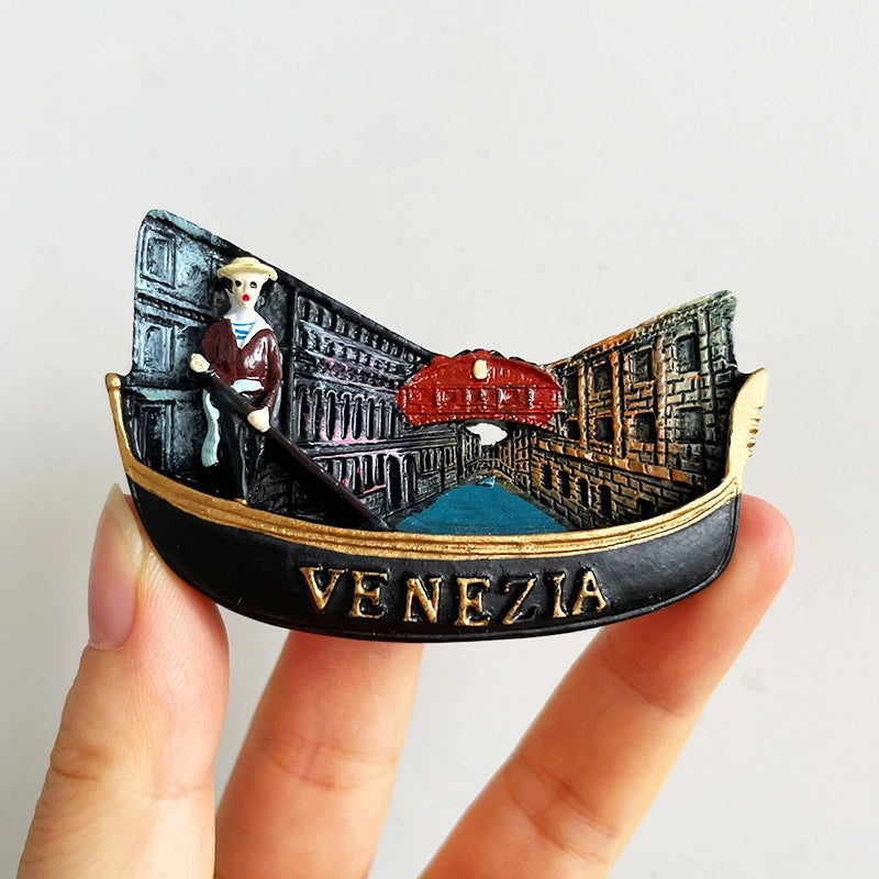 3D Travel Refrigerator Magnet Stickers Europe Cities Souvenirs Creative Tourist Gifts|Home Decor & Magnets