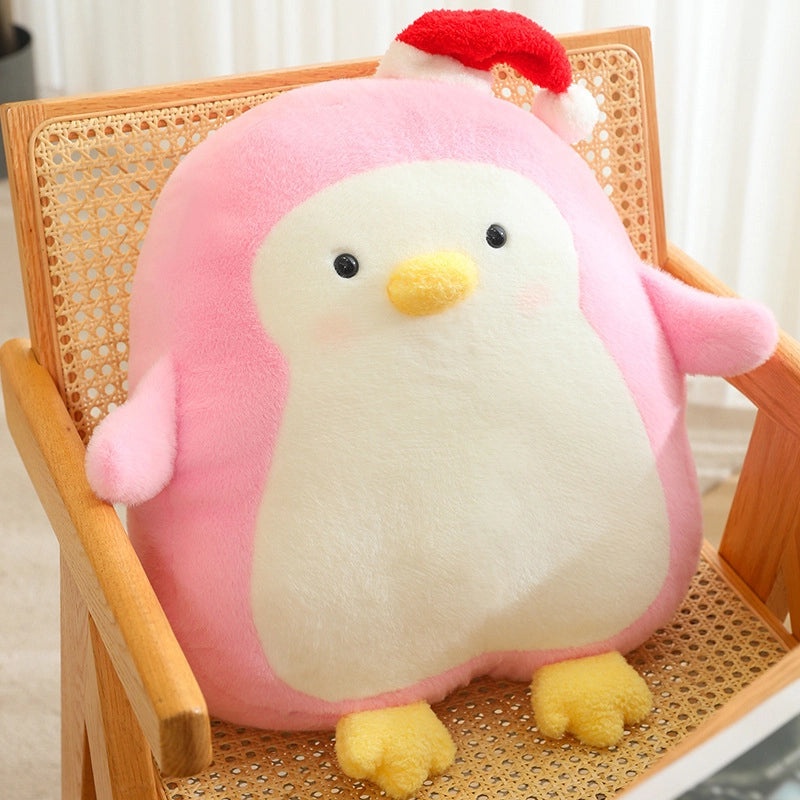 Cute Penguin Plush Toy with Christmas Hat | Holiday Gifts & Plush Toys