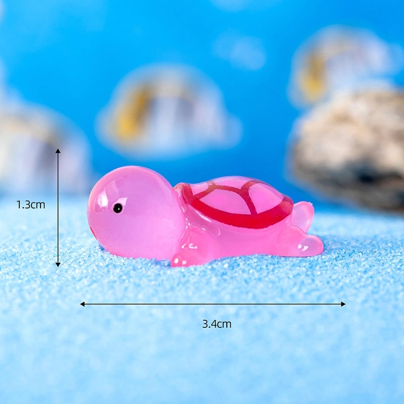 Luminous Mini Turtle Resin Ornament for Fish Tank Moss Landscaping | Aquarium Decorations