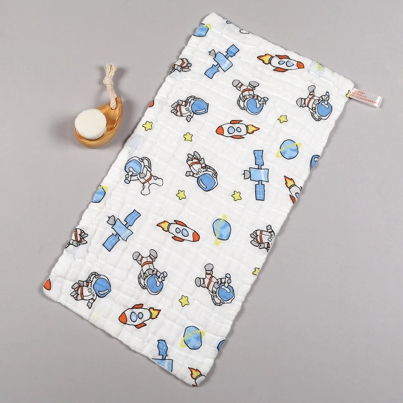 Adorable Cartoon Cotton Baby Burp Cloths Soft Absorbent Accessories for Newborns|Baby Accessories