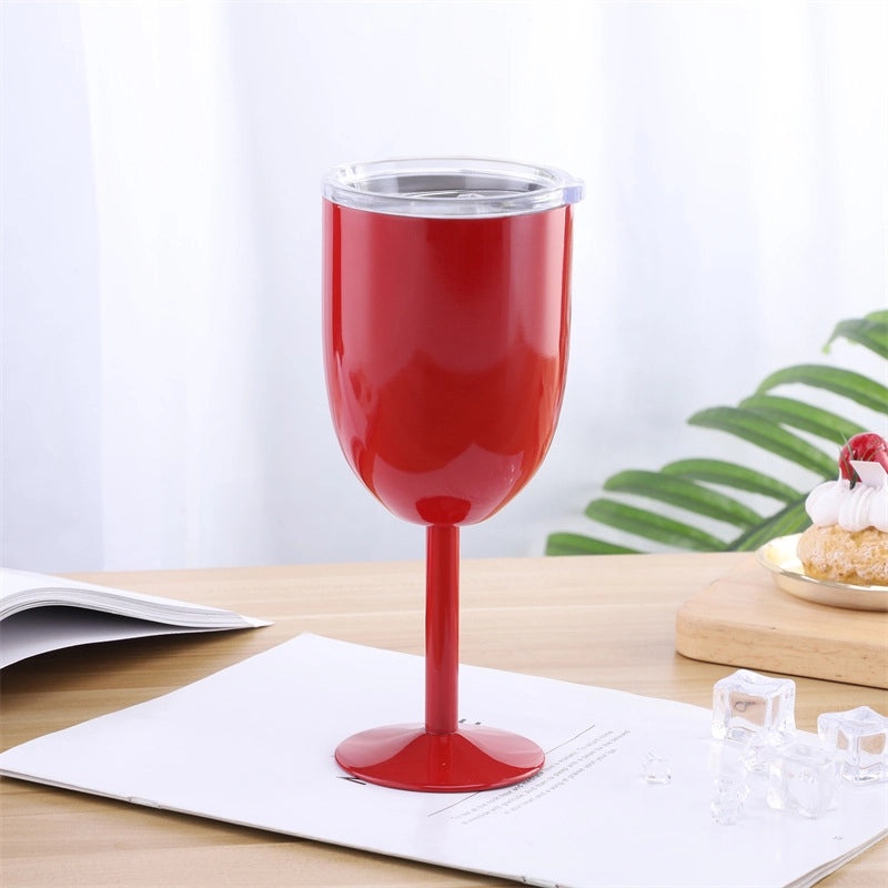 Elegant Solid Color 304 Stainless Steel Wine Glass for Casual Use | Drinkware & Bar Accessories