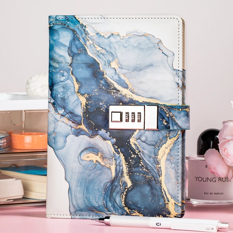 Solid Color Retro Imitation Leather Notebook for School and Casual Use | Stationery & Notebooks