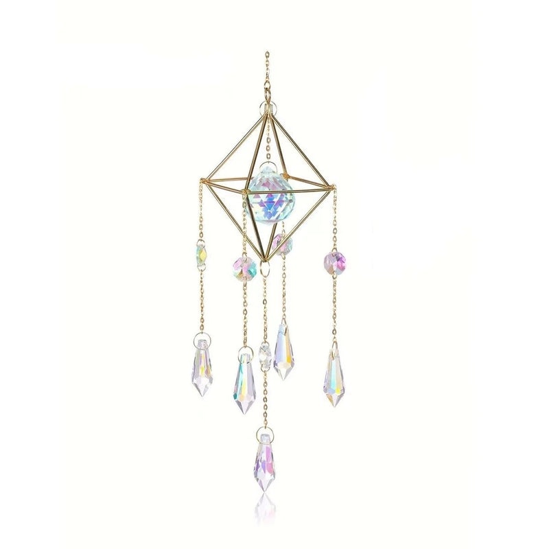 Minimalist Moon Argyle Crystal Pendant Elegant Artificial Jewelry Decoration | Jewelry & Accessories