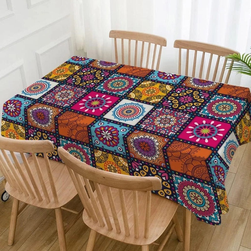 Elegant Minimalist Printed Polyester Tablecloths | Home Decor Table Linens
