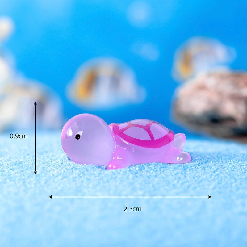 Luminous Mini Turtle Resin Ornament for Fish Tank Moss Landscaping | Aquarium Decorations