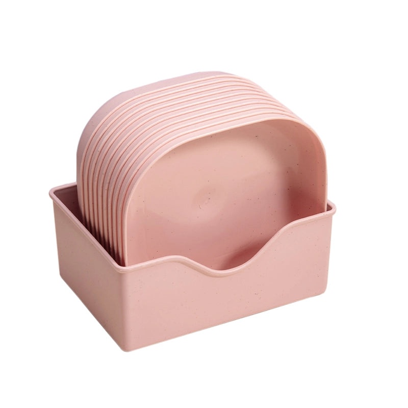 Japanese Style Plastic PP Desktop Trash Storage Tray Bone Dish for Dining Table|Kitchen Storage & Organization