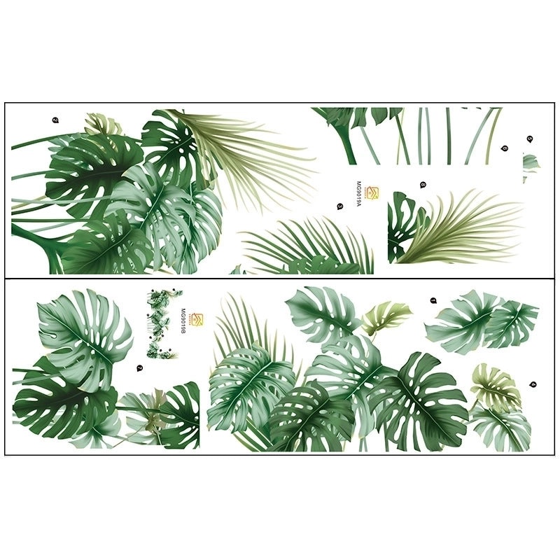 Tropical Vacation Plant PVC Wall Decal for Home Decor | Wall Art Stickers