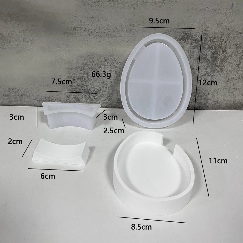 Colorful Easter Egg Shaped Silicone Kitchen Mold for Casual Baking | Kitchen & Dining Accessories