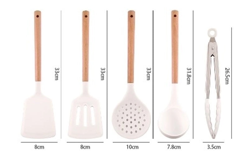 Minimalist Single Color Silicone Cooking Utensil 1 Pc|Kitchen & Dining