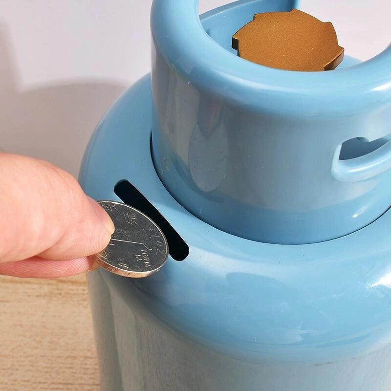 Cute Piggy Bank Toy Shaped Like Gas Cylinder | Kids' Savings Toys