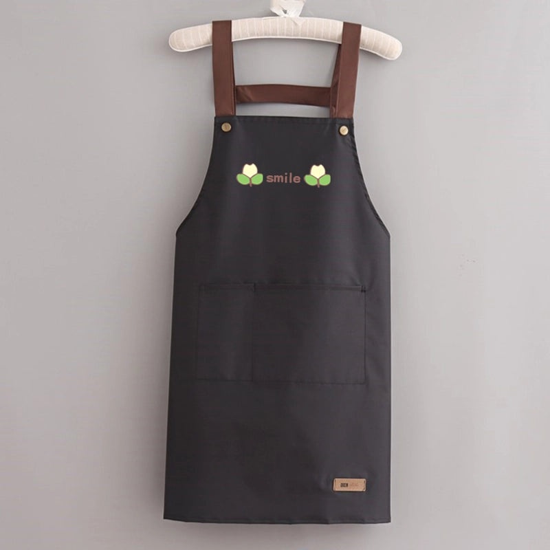 Waterproof Solid Color Apron Set for Kitchen and Household Use | Kitchen Accessories