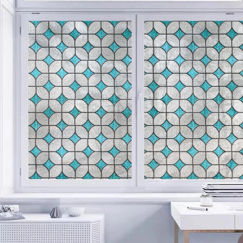 European Frosted Glass Window Film 58x120cm Electrostatic Privacy Sticker for Bathroom Toilet Renovation|Home Decor Accessories