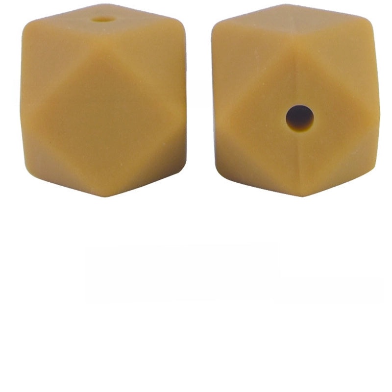 17mm Silicone Octagonal Beads for Pacifier Chains DIY Accessories | Baby & Mom Essentials