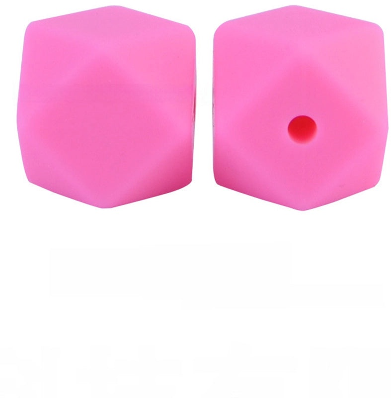 17mm Silicone Octagonal Beads for Pacifier Chains DIY Accessories | Baby & Mom Essentials