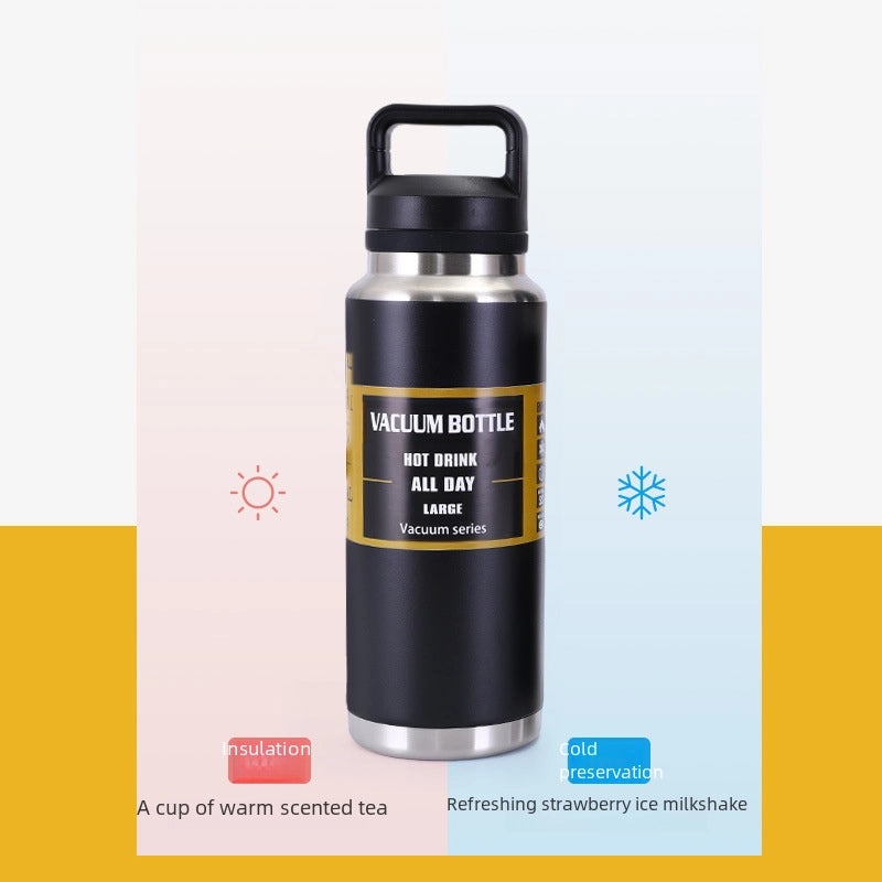 304 Stainless Steel Insulated Sports Water Bottle Portable Double-layer Vacuum Camping Flask|Outdoor Gear