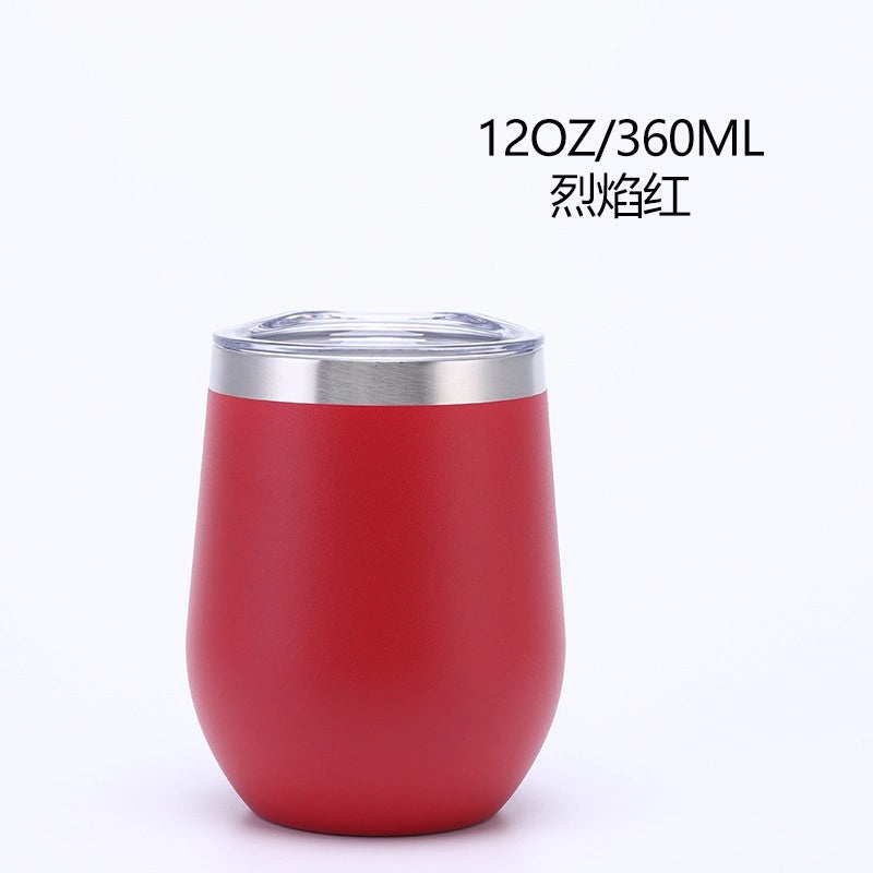 Creative Stainless Steel U-Cup Vacuum Water Bottle Portable Cute Eggshell Design|Drinkware & Water Bottles
