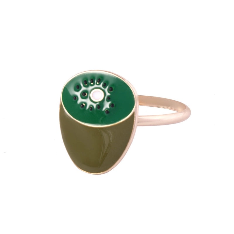 Cartoon Cherry Banana Alloy Napkin Ring for Casual Elegant Table Setting | Home Decor Tableware