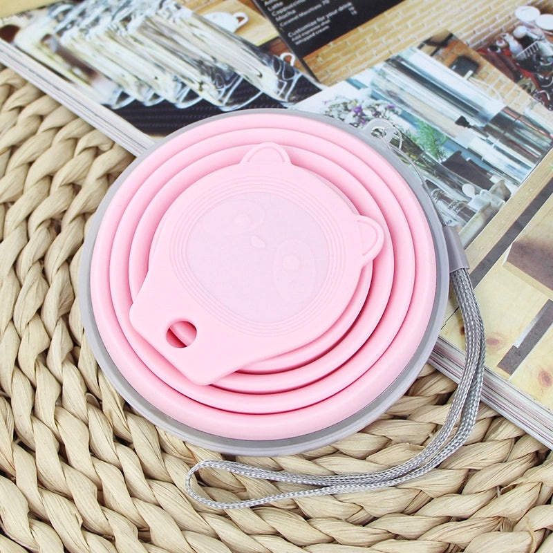 Adorable Pentagram Bear Design Stainless Steel Water Bottle with Silicone Sleeve | Drinkware & Water Bottles