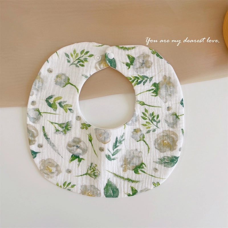 Baby Soft Cotton Gauze Newborn Bib Waterproof Absorbent Scarf for Autumn Winter|Baby & Kids Accessories
