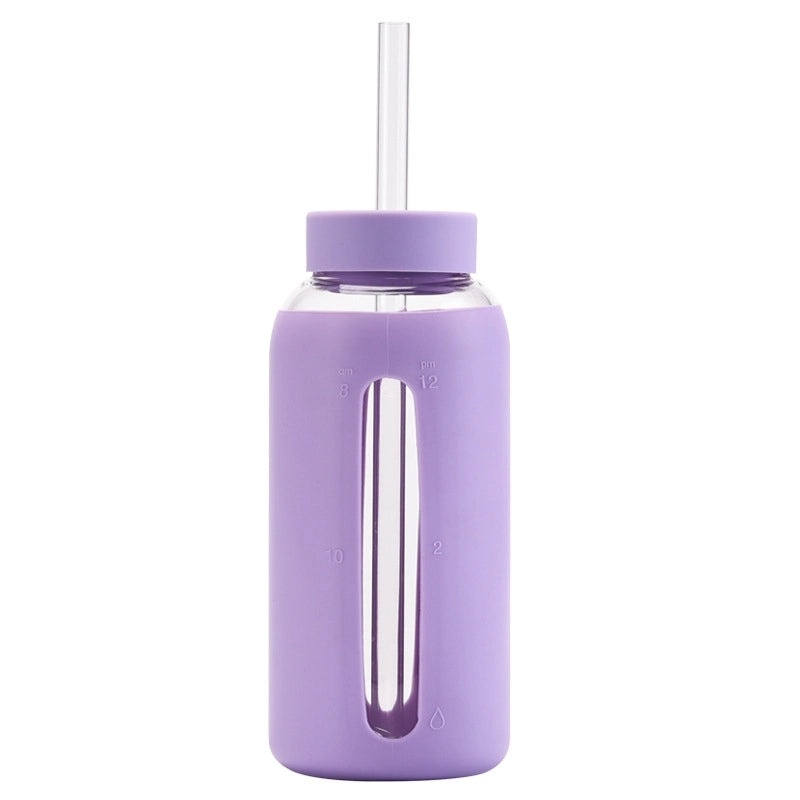 Glass Water Bottles with Solid Color Design for Everyday Use|Water Bottles