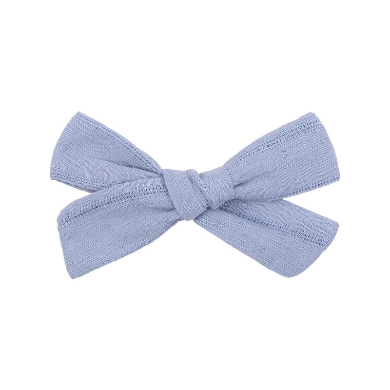 Chambray Bow Hair Barrettes for Girls and Babies | Hair Accessories