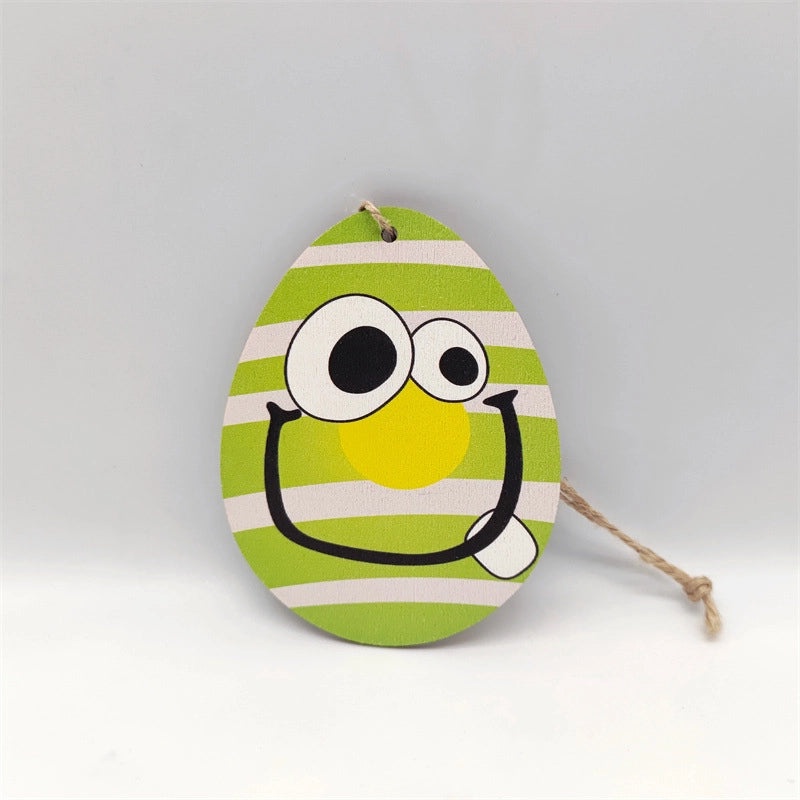 Elegant Easter Wooden Rabbit Hanging Ornament for Home Party Decorations | Home Decor