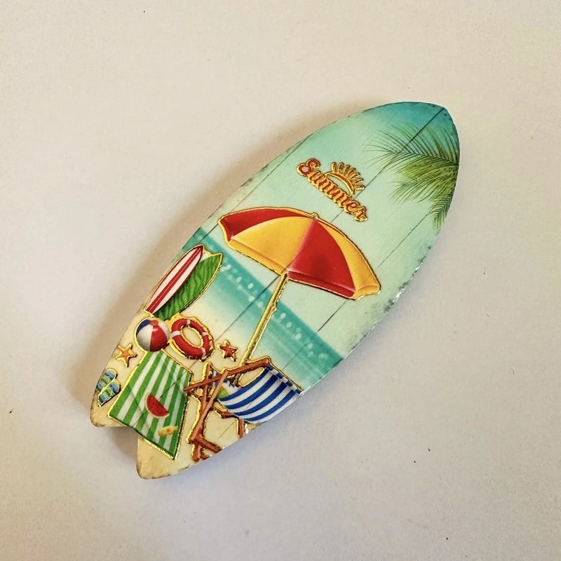 Hawaiian Tropical Art Resin Fridge Magnet | Home Decor & Kitchen Accessories