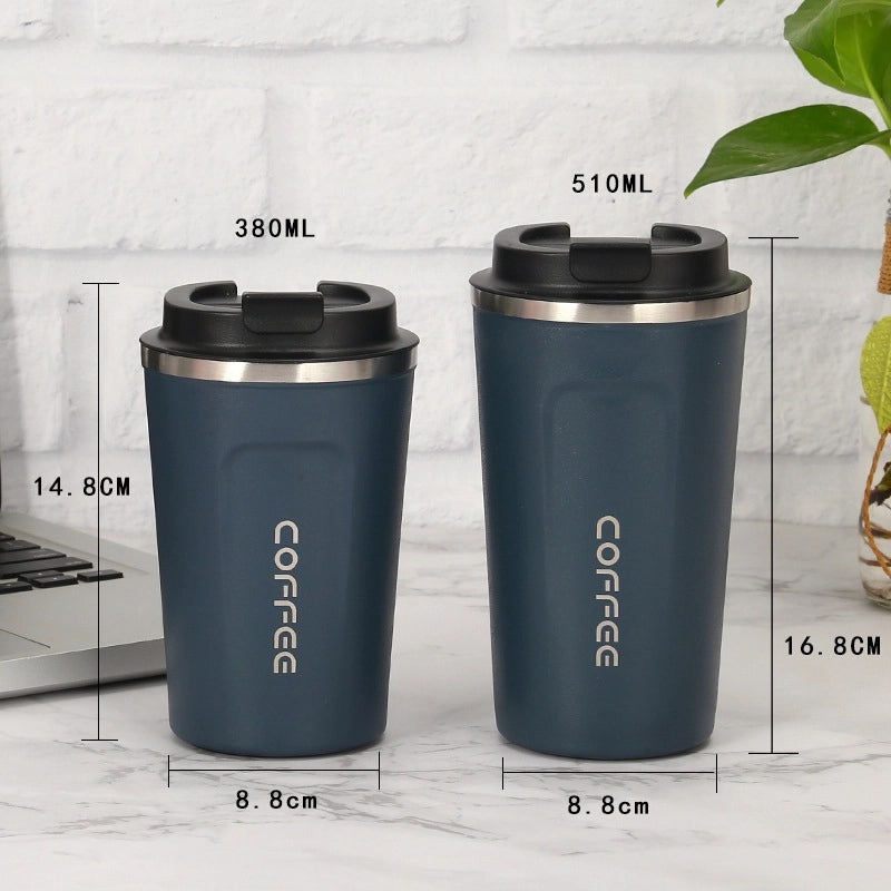 304 Stainless Steel Coffee Mug with Plastic Coating and Silicone Sleeve | Travel Mugs & Thermoses