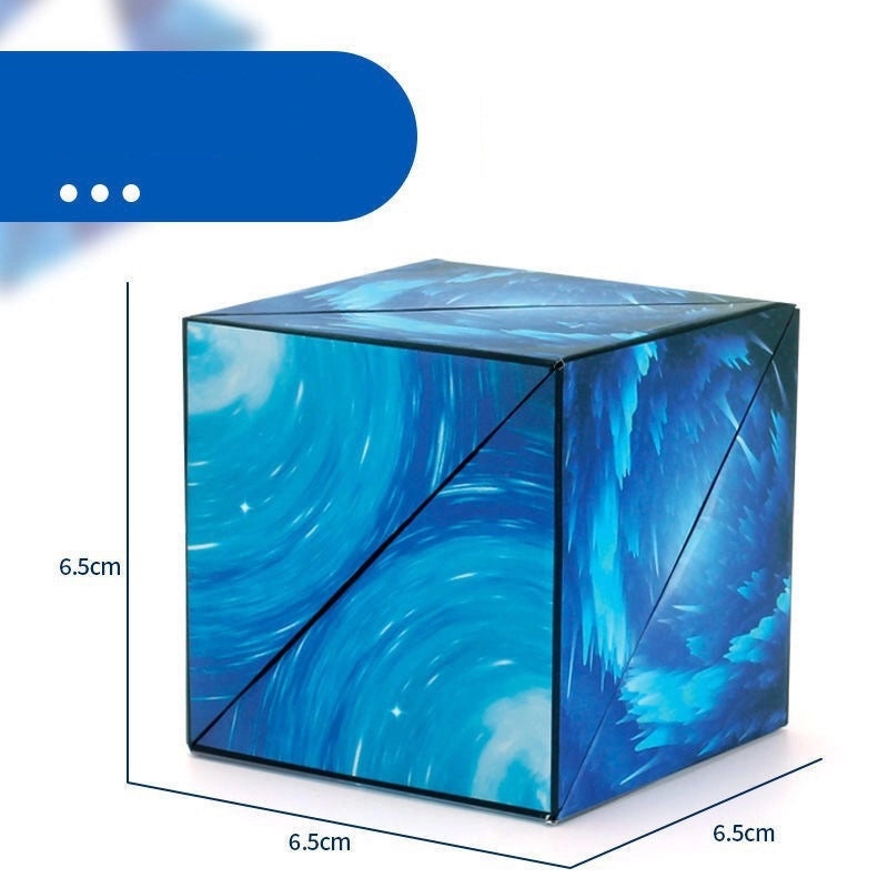 3D Geometric Magnetic Magic Cube Puzzle Toy for Decompression and Creativity|益智玩具